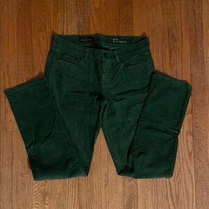 J. Crew Matchstick Olive Corduroy Pants
